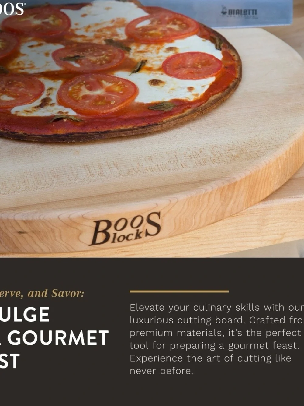 John Boos 14” Cutting Board, Round Maple